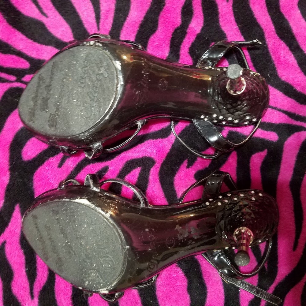 💎Rhinestone Heels☆ Size 8💎 Bling - Picture 9 of 12